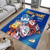 1pc Robocar Poli Adventure Carpet for Playroom Bedroom Living Room Sofa Home Decor,kids Game Area Rug Non-slip Floor Mat Y730153