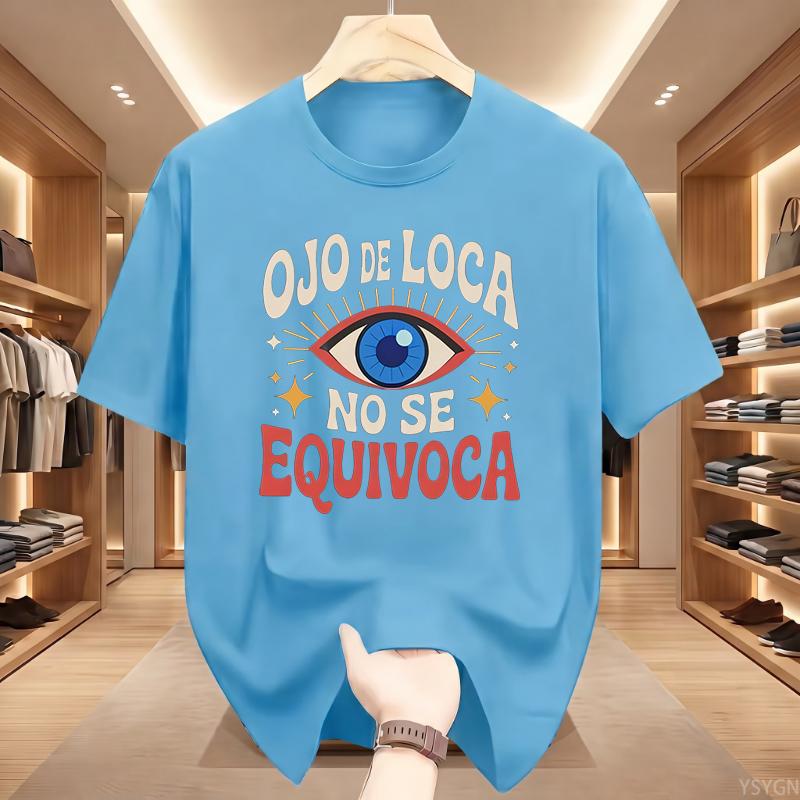 Streetwear T Shirt Tee Women Men Cotton Oversize Summer Loose Casual Trend Crazy Eye Doesn't Lie Top