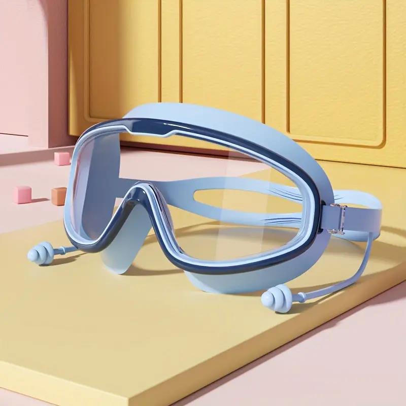 Kids Swimming Goggles Big Frame HD View Anti-fog Waterproof Children's Swim Goggles Boys and Girls Multi-color to Choose