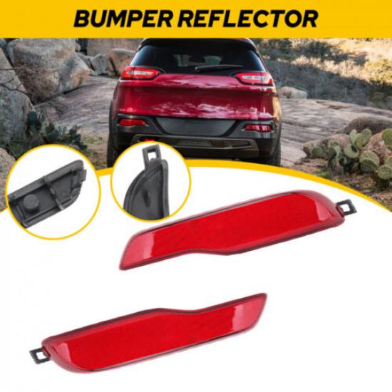 Rear Bumper Reflector Light For Jeep Grand Cherokee 2011-2018 Compass Left&Right
