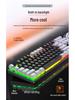 Silver K500 Gaming Wired Keyboard - Luminous Color, Mechanical Feel, Desktop Computer Accessory