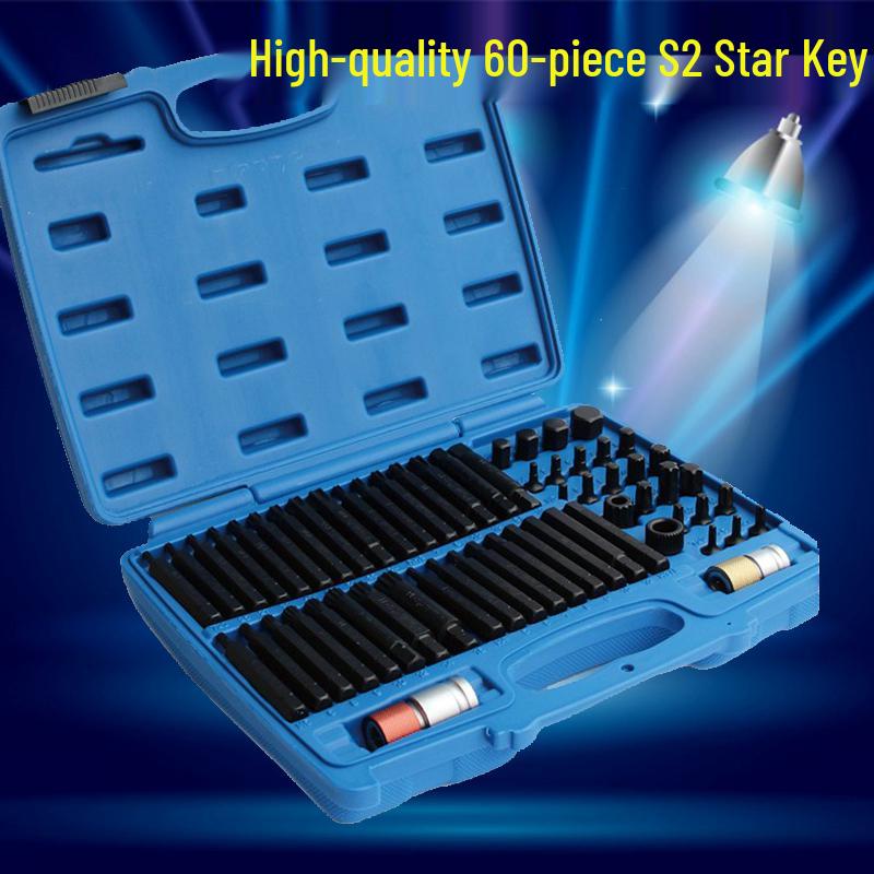 40-Piece Star and Hex Bit Socket Set for Auto Repair and Maintenance