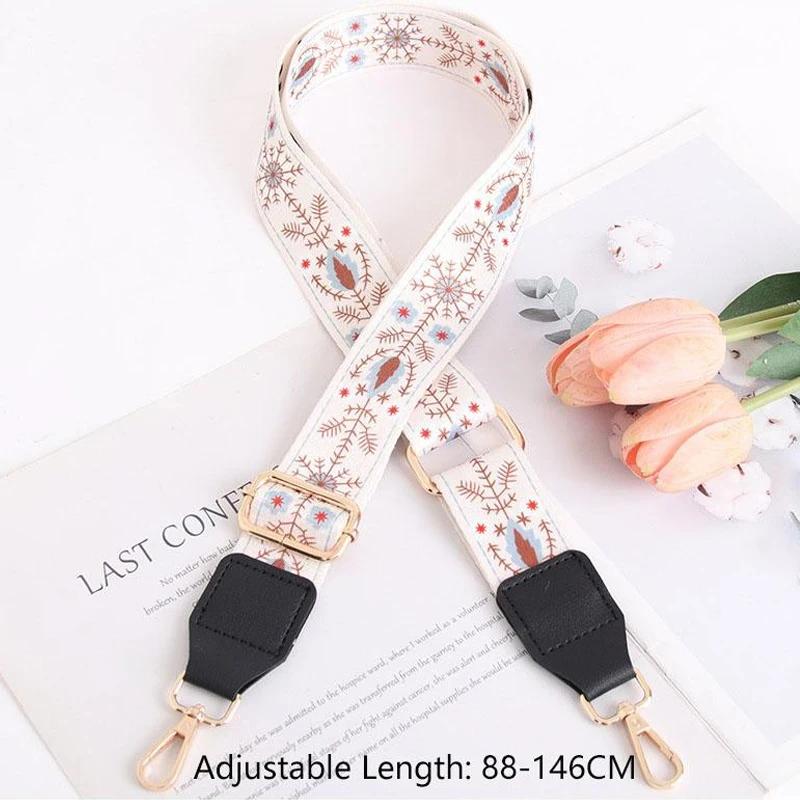 Nylon Bag Strap Adjustable Women Crossbody Shoulder Strap Soft Replacement Straps Wide Purse Strap Chain Bag Straps Accessories