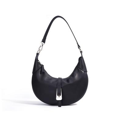 New Women's Genuine Leather Crescent Bag Minimalist Underarm Shoulder Bag High-end Versatile Niche Design Real Leather Handbag