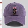 Pc Cute Dachshund Pattern Printed Baseball Cap with Pink Bow Design Sun Hat Comfortable Lightweight Trucker Style Decor Hat A