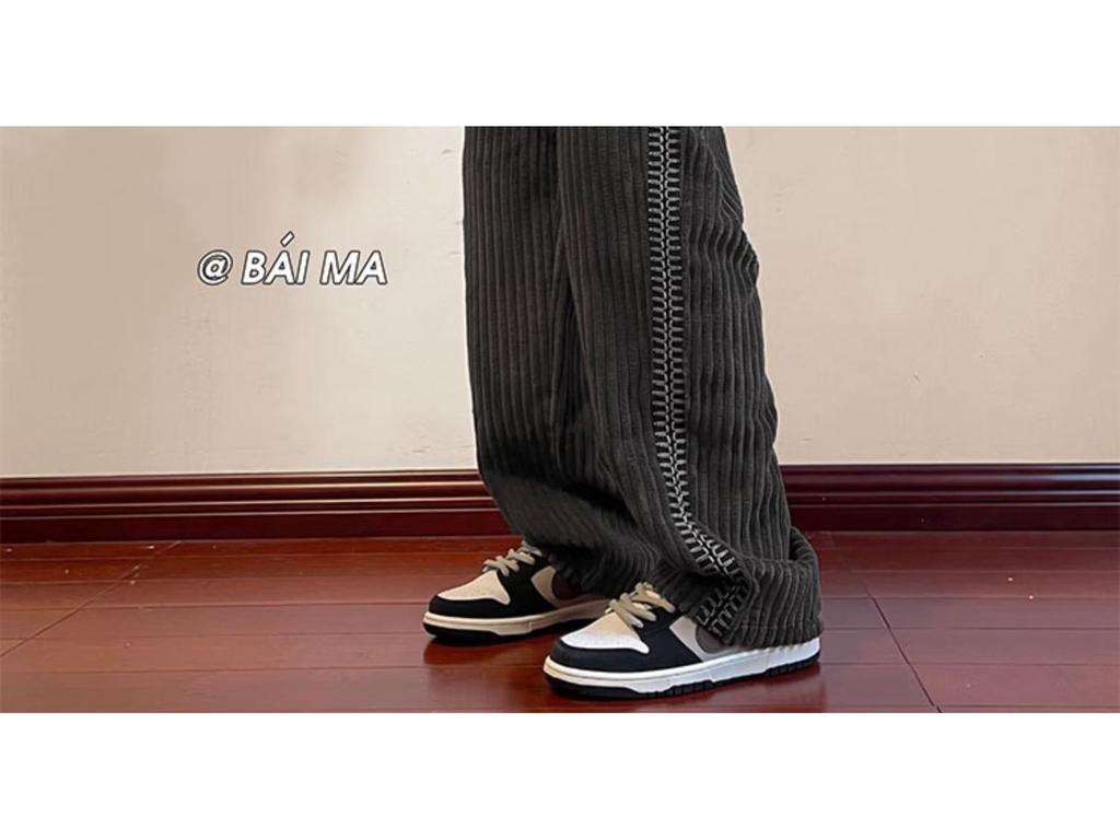 Vintage Corduroy Wide-Leg Chenille Pants for Men