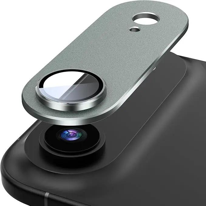 

Compatible with iPhone 17 Air - Aluminum Alloy Armor Camera Lens Cover for Rear Camera Scratch-Resistant. For iPhone Air серый