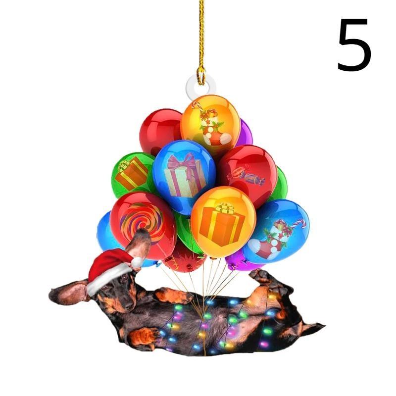 2023 Christmas Ornament New Year Festive Party Supplies Room Xmas Tree Pendant Cute Kitty Dog Cat Animal Decoration Xmas Gift