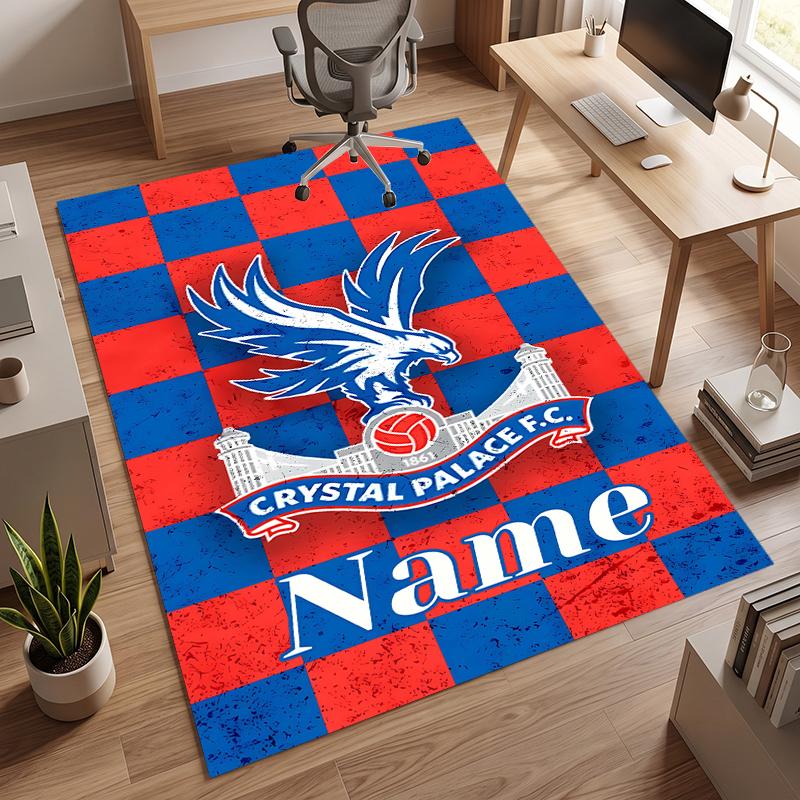 Crystal Palace FC (1) Personalized Name Office Carpet Stylish Decor for Living Room Bedroom Kitchen