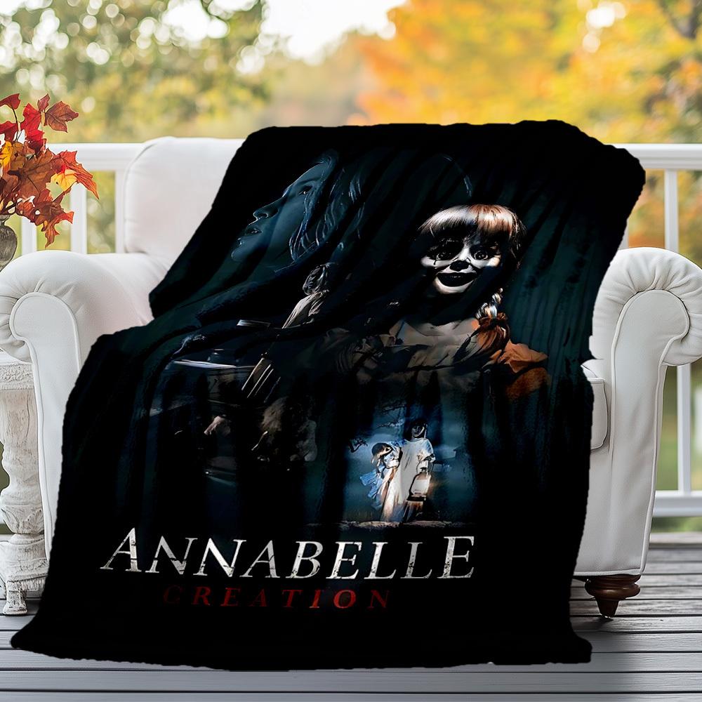 1PC Annabelle Creation Outdoor Flannel Blanket Soft Plush Decor for Picnics, camping,Bedroom, Playroom, Office1219A