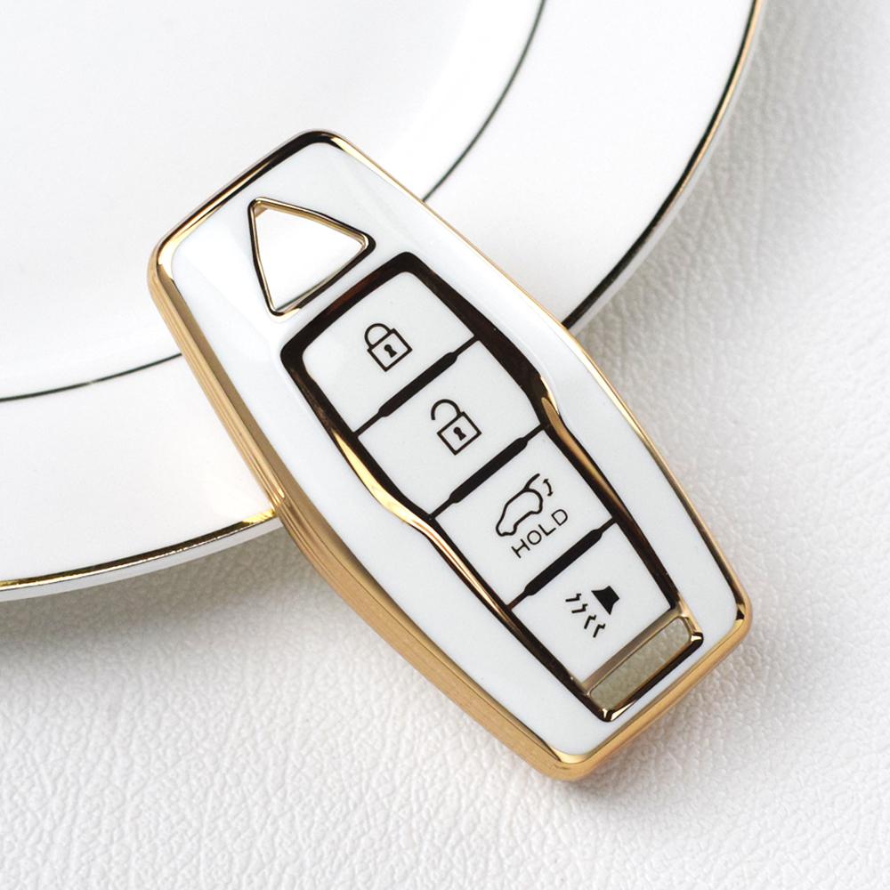 3 4 Tasten TPU Auto Remote Key Shell Fob Halter für Mitsubishi Outlander 2023 2022 Auto Smart Key Case Abdeckung Zubehör