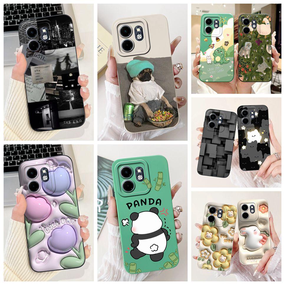 2024 For Infinix Hot 50i Case HoT50i Shock Proof Black Silicone Soft Phone Case For Infinix Hot 50i 50 i X6531 Back Cover Fundas