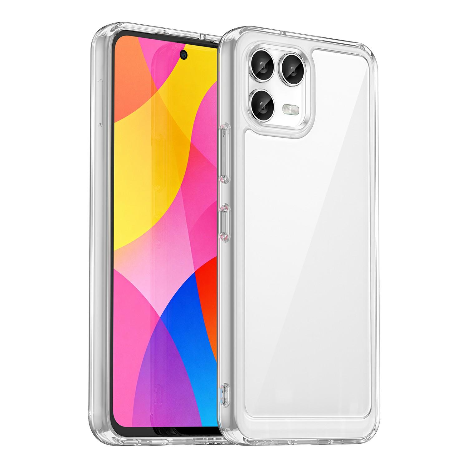 

For T-Mobile Revvl 8 Pro/T Phone 3 Pro Case TPU + Acrylic Protective Clear Phone Cover