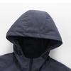 Men's Casual Color-blocking Windproof Sweatshirt And Sweatpants, Men's Hooded Zipper Sweatshirt And Sweatpants Two-piece Set