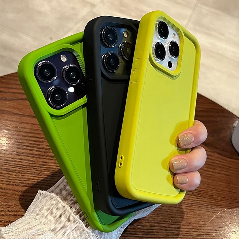 Fashion Soft Candy Liquid Silicone Phone Case For iPhone 11 12 13 14 15 Pro Max Plus XS X XR Shockproof Bumper Back Cases Cover