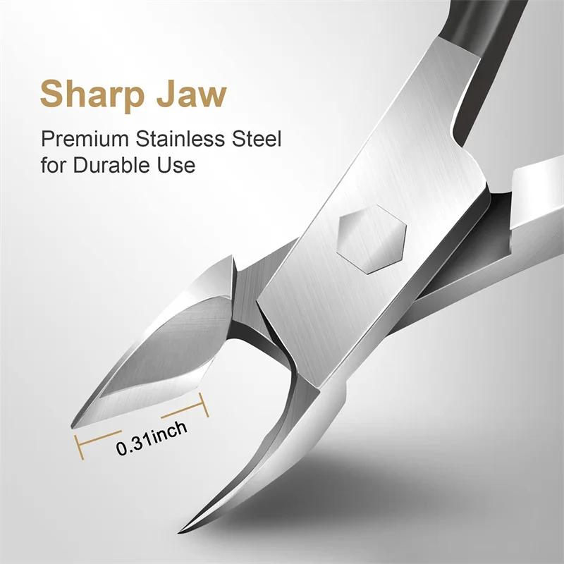 Nailpop Professional Stainless Steel Nail Cutter Scissor Nippers Function Cuticle Pusher Remover Manicure Nail Art Care Tool Kit