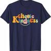 Wähle Freundlichkeit Retro Groovy Sei Freundlich Autismus Niedliches T-Shirt