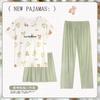 Straight Batch Sweet Cartoon Pajamas Women's Summer Crew Neck Short Sleeve Three-piece Comfortable Cotton Large Size Loungewear Tide