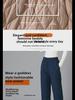 High-Waist Wide-Leg Cotton Trousers for Women - Thick, Warm, Large Size, Casual Straight Fit for Middle-Aged and Seniors.