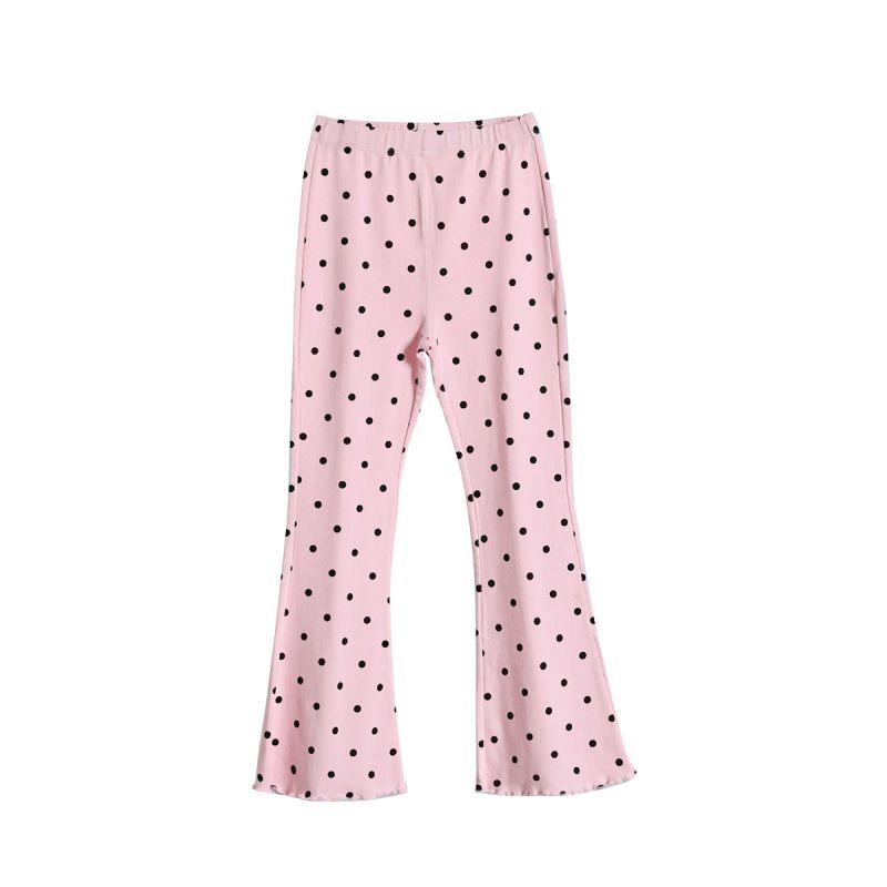 

2-10 Years Kids Girls Dot Flare Pants Elastic Legging 120