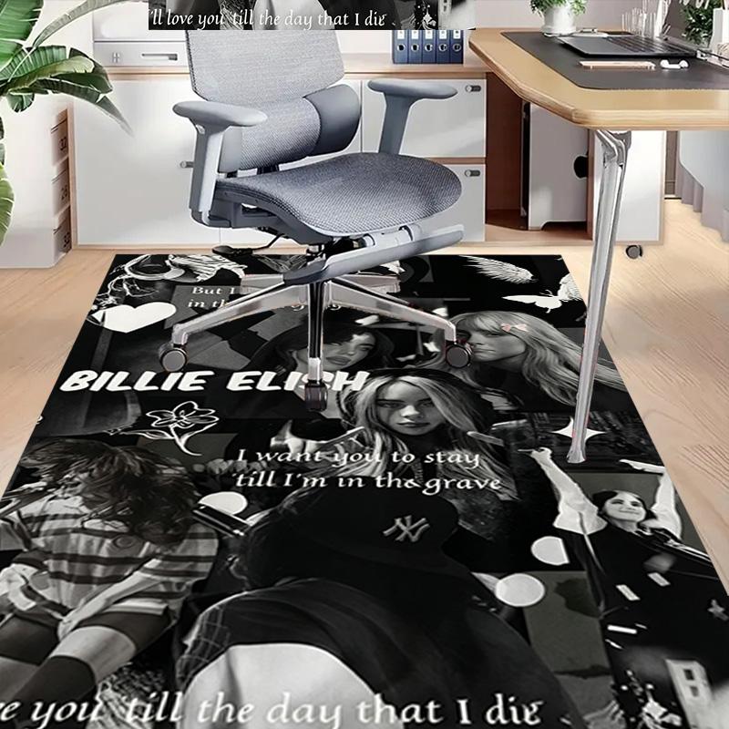 Billie Eilish Tribute Collage Carpet For Playroom Bedroom Living Room Sofa Home Decorkids Game Area Rug Nonslip Floor Mat
