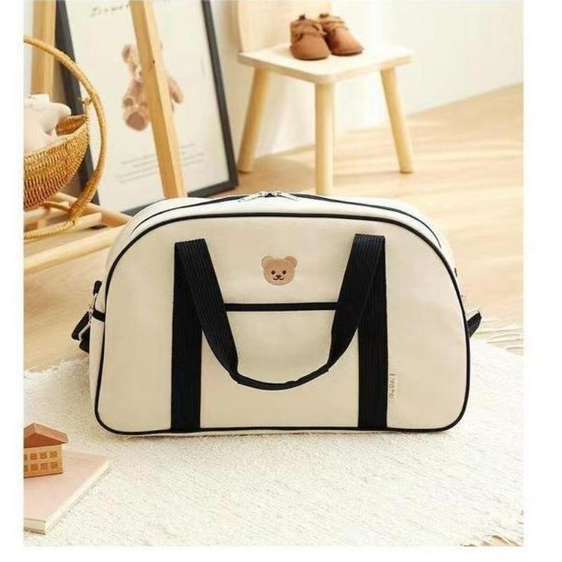 

Сумка-тоут большой вместимости с медведем, новая легкая сумка для хранения чёрный