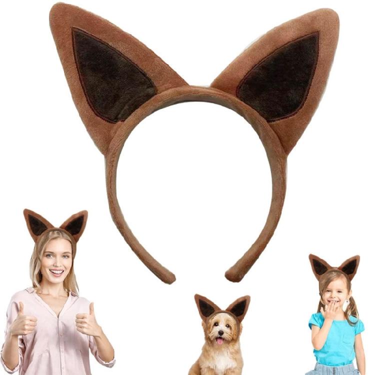 Fasce per Capelli in Peluche a Forma di Animali dello Zoo, Cerchietto con Orecchie, Fascia per Capelli Safari nella Giungla, Cerchietto per Capelli Cosplay per Halloween, Compleanno