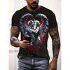 Horror Death Satan Pattern T shirts For Men/Women 3D Print Street Trend T-shirts Summer Oversized Man Clothing Short Sleeve Tops