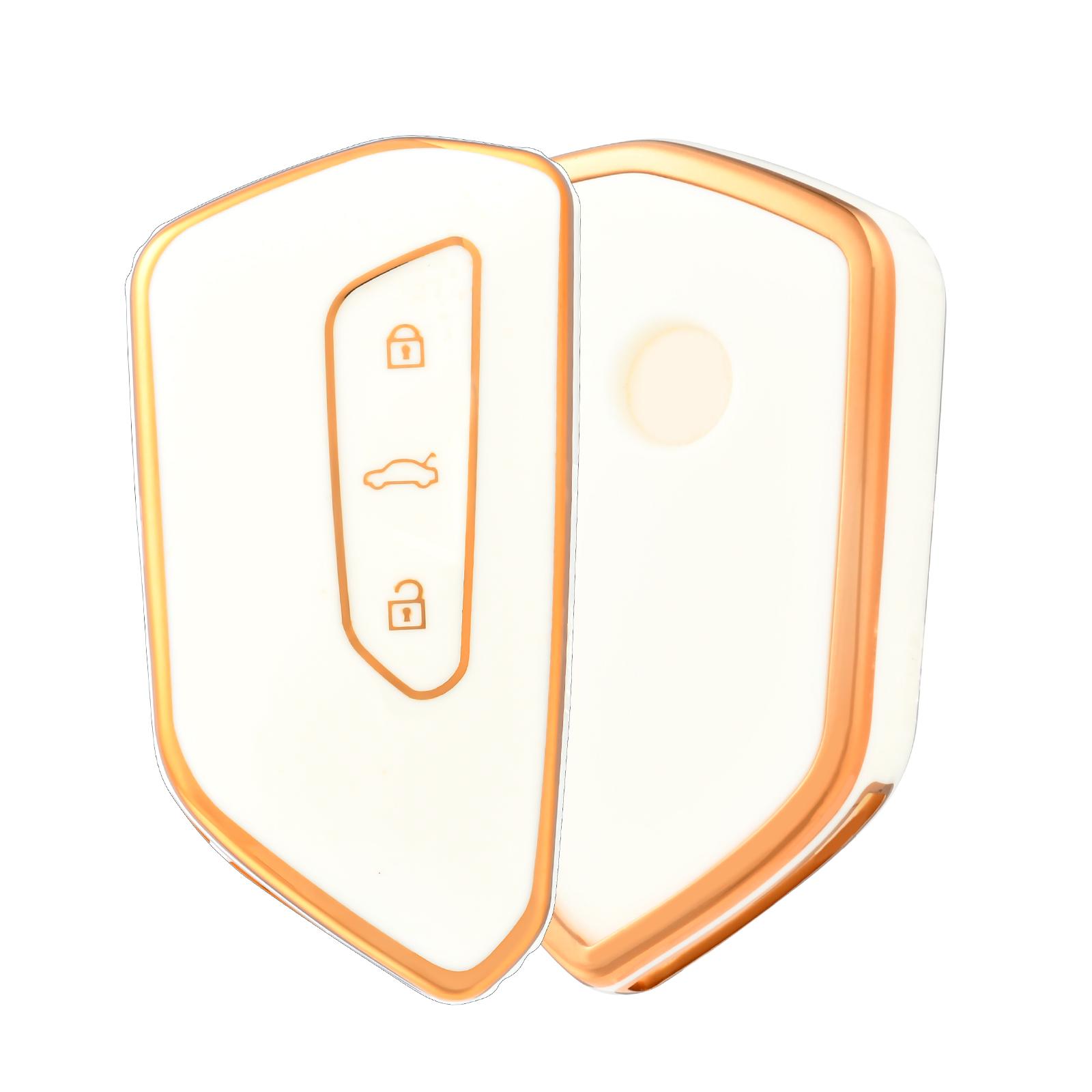 

Fashion TPU Car Key Case For VW Volkseagen Golf 8 MK8 ID.3 ID.4 Cupra Skoda Octavia A8 SEAT Leon MK4 Formentor Tarraco Key cover