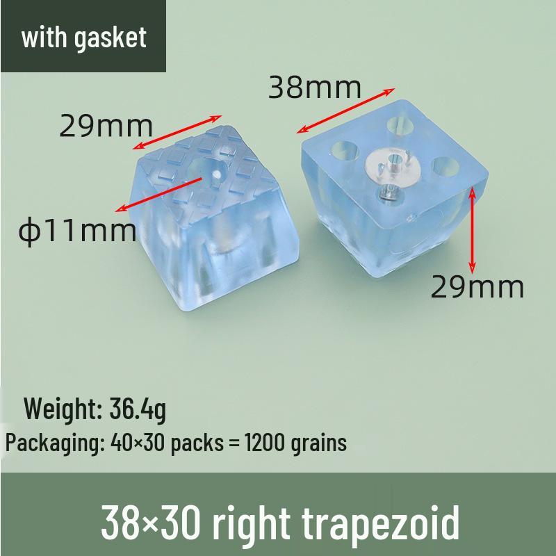 Transparent Anti-Slip Furniture Leg Pads, Heightening Round Moisture-Proof Foot Protectors for Chairs, Tables, Sofas