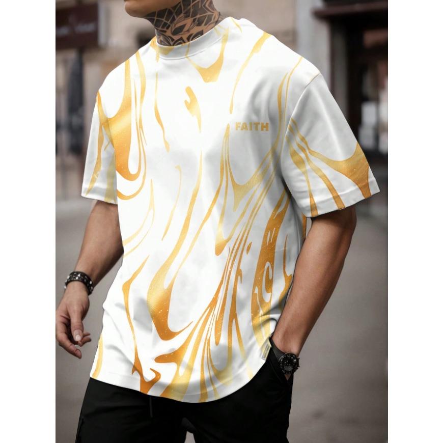 

Футболка для мужчин, модная спортивная одежда, полосатый узор, футболки, 3D-принт, оригинальность, летние повседневные топы с короткими рукавами и круглым вырезом, спортивная свободная футболка 6XL