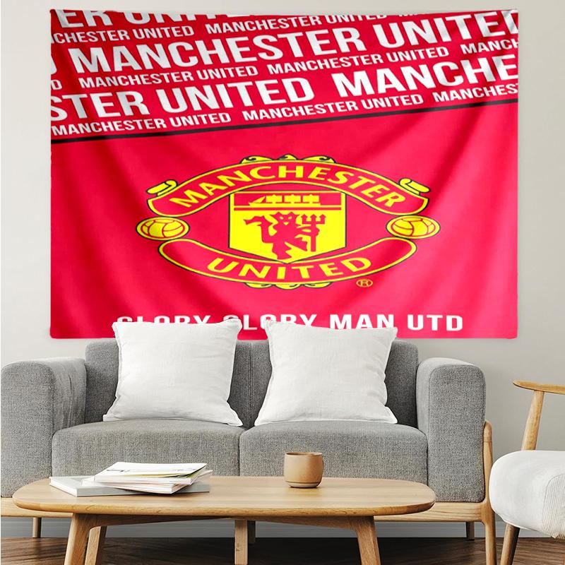 Manchester Crest Tapestry Hanging for Bedroom,Livingroom, Playroom,Decor Art Room Wall Tapestry Holiday and Birthday Gifts