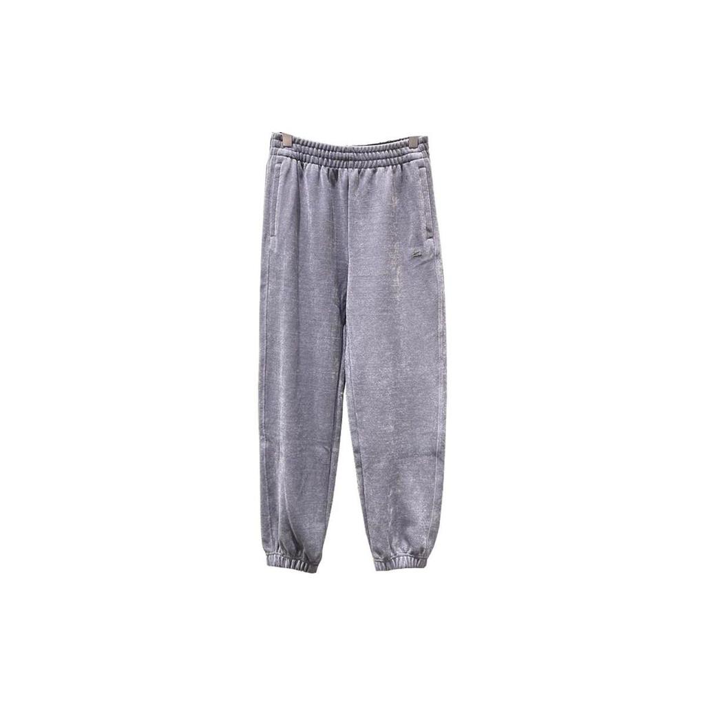 Li Ning Solid Color Loose Fit Sports Pants Women Bottoms Purple AKLT024-5