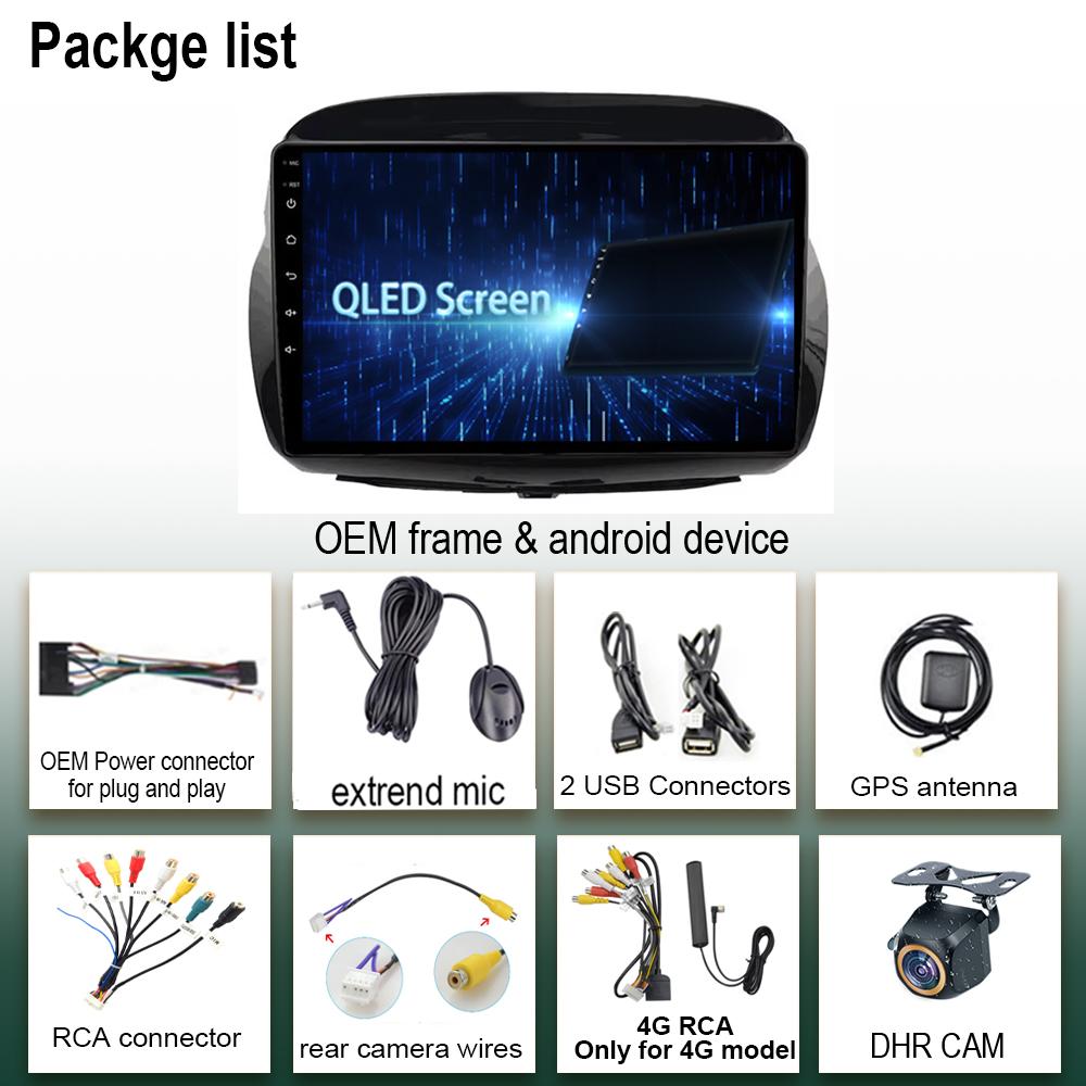 For Honda FR-V EDIX 2004 2005 2006 2007 - 2009 Android 14 Multimedia Navigation GPS QLED IPS Screen HDR Camera CarPlay Bluetooth