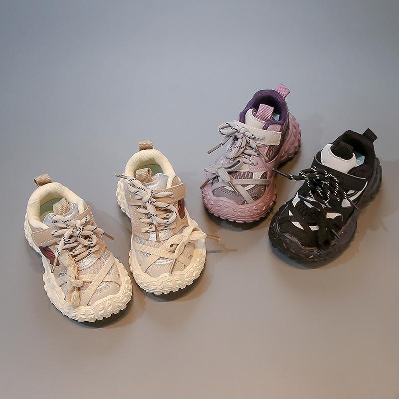 Kinder-Babysneaker 2025 Frühling und Herbst neue Jungen-Mesh-atmungsaktive Schuhe Koreanische Version von Mädchen-Kleinkindschuhen mit weicher Sohle