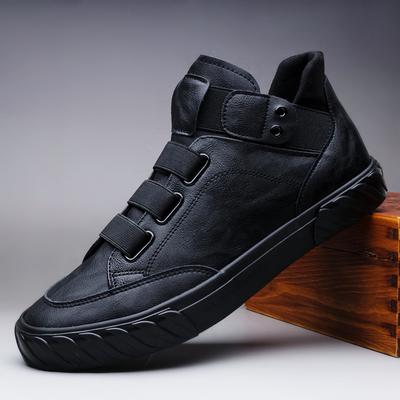 Modische Schuhe Neue Herren Schwarz High Top Freizeit Schuhe Herren Abriebfeste Loafer Designer Freizeit Vulkanisierte Schuhe 2026