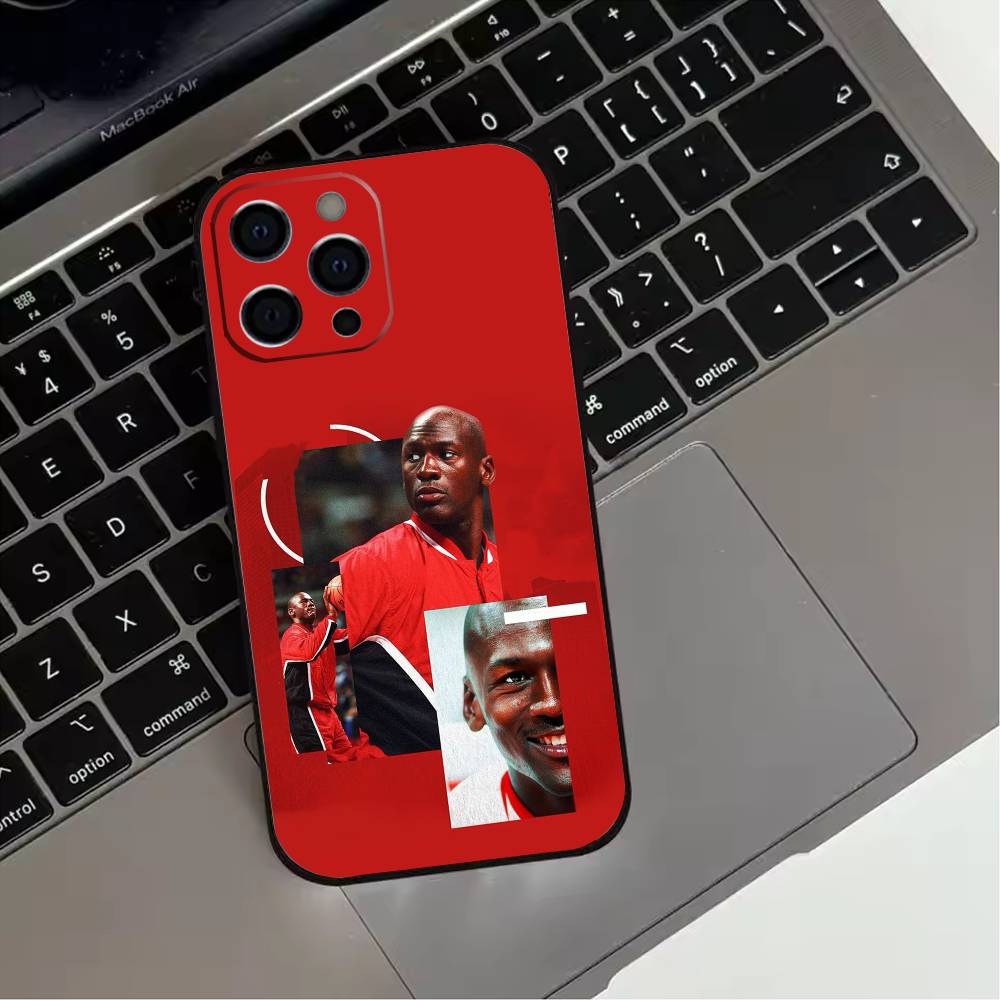 B-Basketball J-Jordan 23  Phone Case For iPhone 17,16,15,14,13,12,11 Plus,Pro Max,XS,Soft Silicone Black Cover
