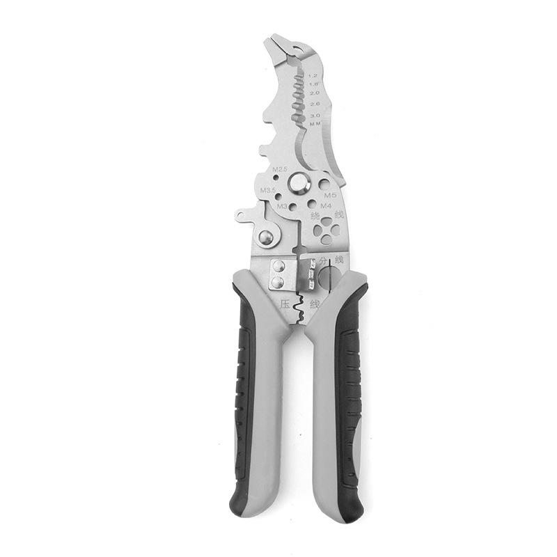 Multi-Functional Stainless Steel Electrician's Wire Stripper and Cutting Pliers