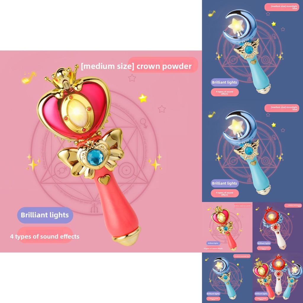 Glittering Fairy Magic Wand With Sound And Led Light For Childrens Party