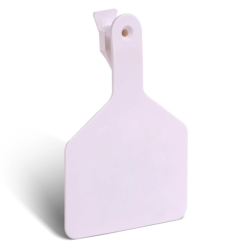 50 шт. Бирки для ушей, пустые ушные бирки для крупного рогатого скота, цельные ушные бирки для крупного рогатого скота, коз, телят, овец, собак, 4,4 x 3 , очень большие ушные бирки для идентификации животных, желтые