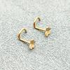 10pcs Butterfly Nose Rings Stainless Steel Piercing Jewelry For Eyebrow Ear Cartilage Accessory For Sensitive Skin