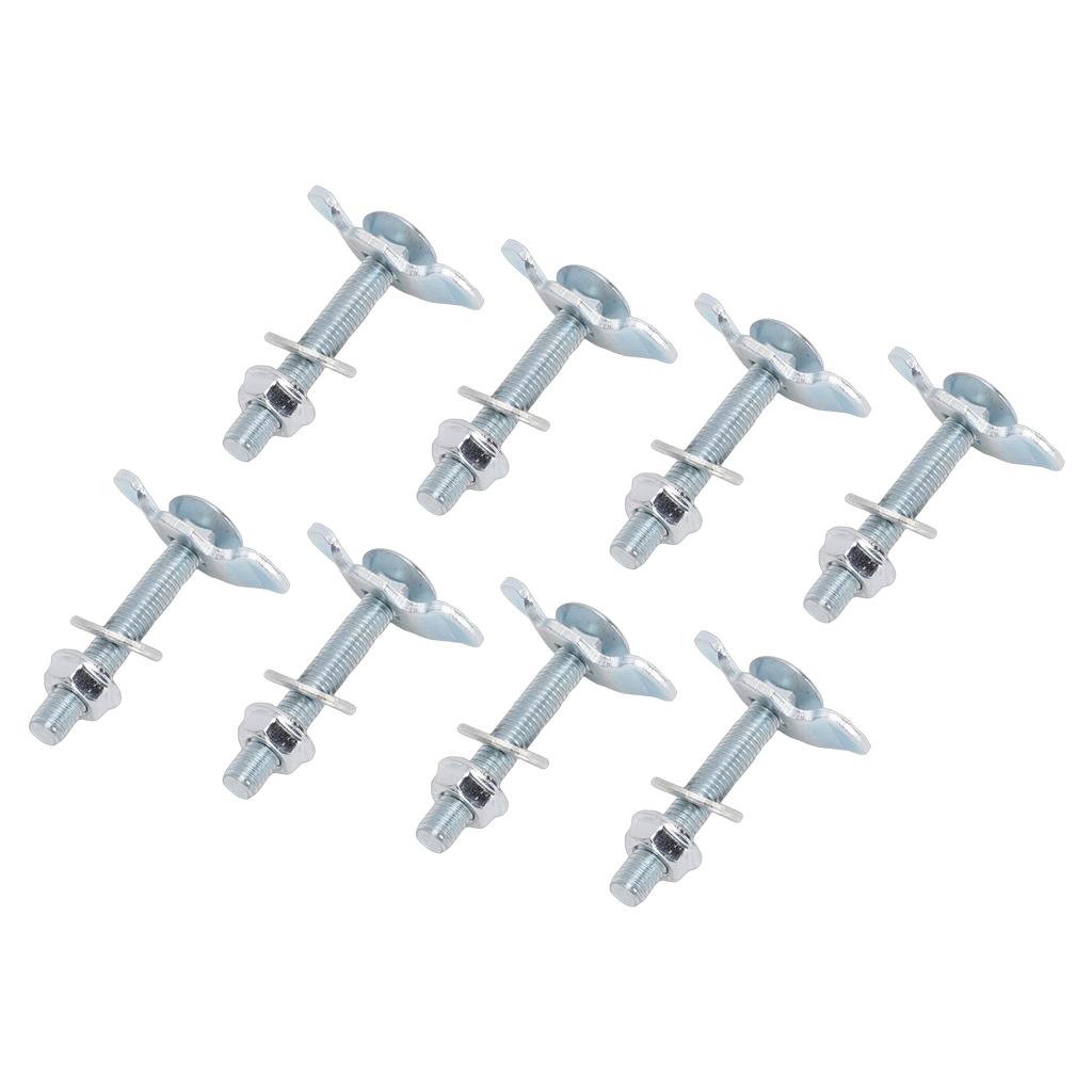 8pcs M8x60 L Track Double Lug Thrded Stud Nut Fitting 6000lbs Load Capacity for Truck Bed Trailer Pickup RV ATV