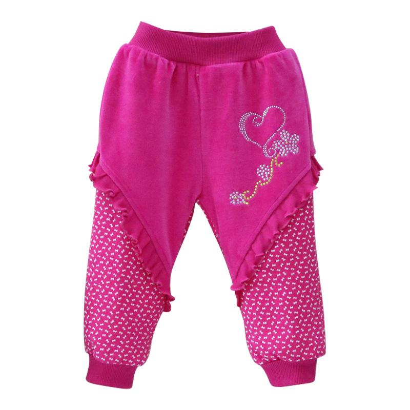 Pantalones para Recién Nacida Ropa Infantil Terciopelo Invierno Primavera Pantalones Bordados Ropa para Niños Pantalones Largos Ropa