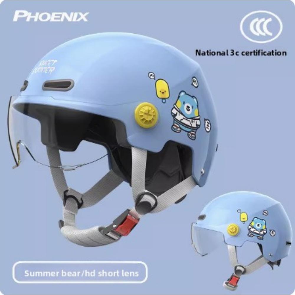 Children's Electric Car Helmet Motorcycle Helmet Cartoon Half Helmet Summer Helmet Four Seasons Helmet