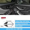 Real Carbon Fiber Car Accessories Gear Air Vent Set Trim Cover Soft Sticker For Subaru Forester SK      2024