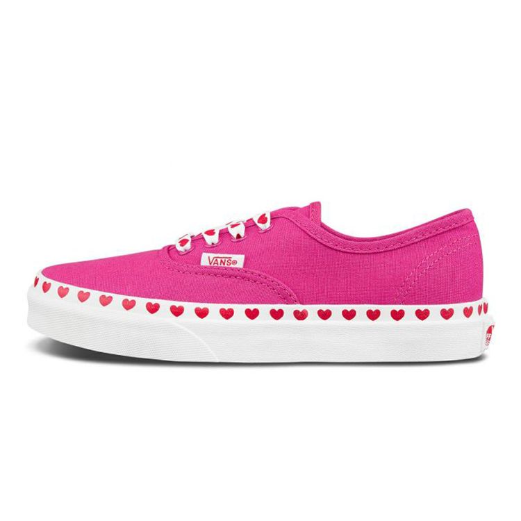 Vans Authentic Canvas Low Top Kids Skate Shoes Kids Sneakers Magenta VN0A3UIV30V