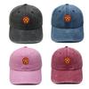 Fighting Mask Embroidery Baseball Cap Washed Retro Hip Hop Daddy Hat Street Trend Men's and Women's Casual Shade