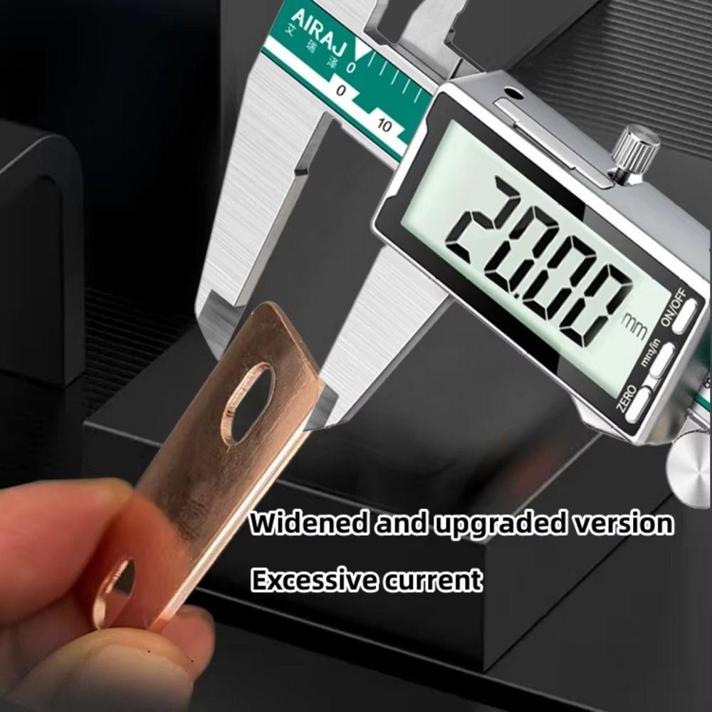 M6 screw holes Bus Bars Connector Red Copper Red Copper Pickling Busbar LiFePO4 Cell