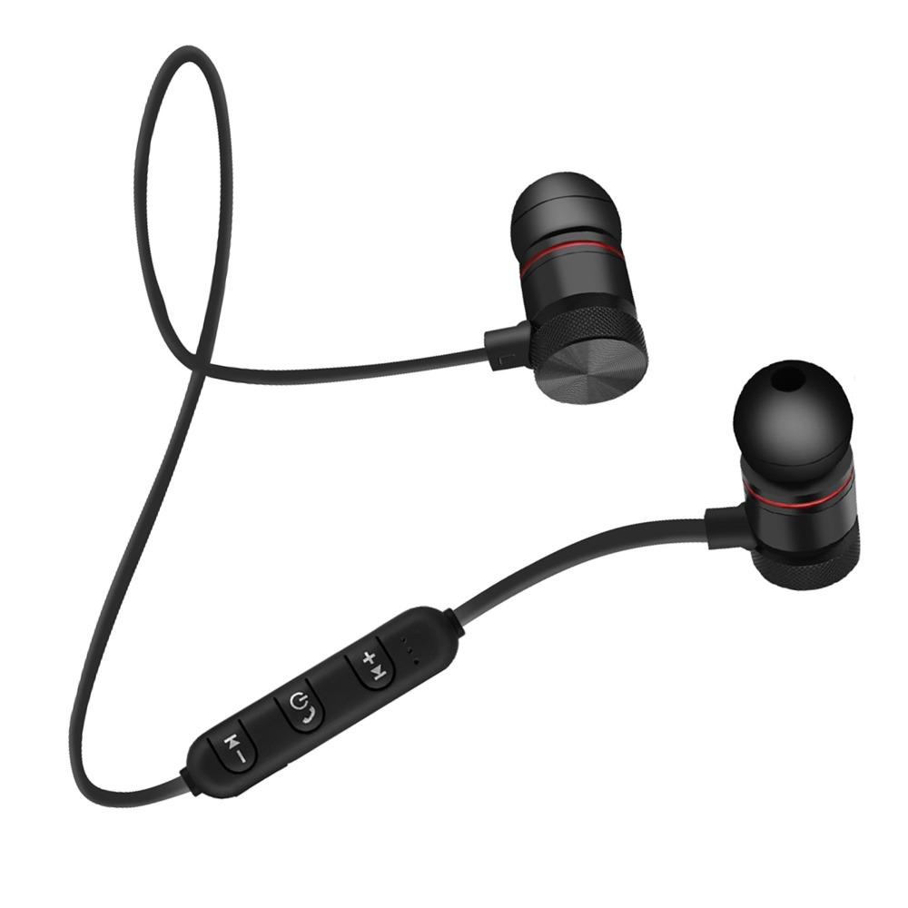 Stereo Sound Wireless Bluetooth Earphone Waterproof Neckband Earphones Portable Sports Headset