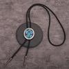 Country Embossed Bolo Tie Unisex Shirt Neck Tie Adult Rodeos Rope Tie Necklace